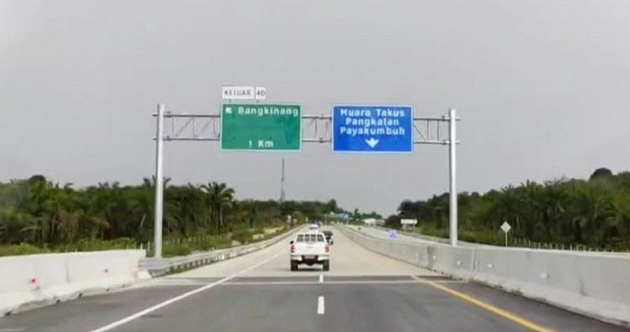 Ruas Tol Pekanbaru-Bangkinang Baru Sebatas untuk Kendaraan Golongan I